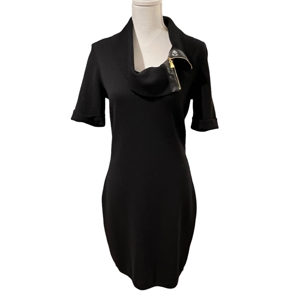Escada Black Dress with Gold Accent